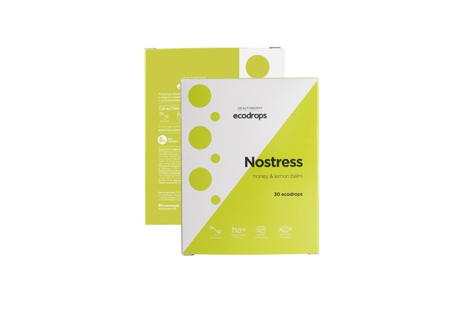 Карамель леденцовая Healthberry Ecodrops Nostress, 30 шт