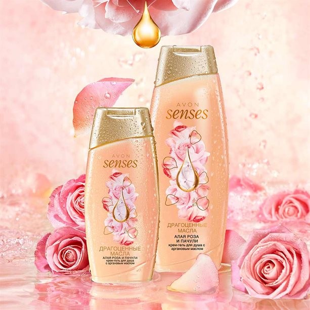 Крем-гель для душа "Алая роза и пачули", 500 мл Крем-гель для душа "Алая роза и пачули", 500 мл