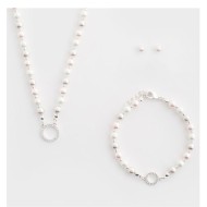 Комплект бижутерии "Лекси": украшение на шею (1 шт.), браслет (1 шт.), серьги (1 пара)