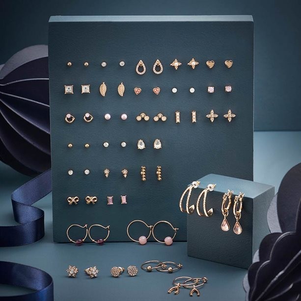 Набор сережек "Глория" (31 пара)