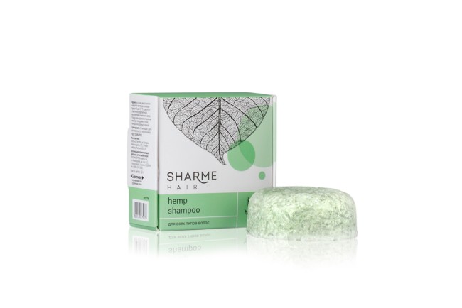 Натуральный твердый шампунь Sharme Hair Hemp (Конопля)