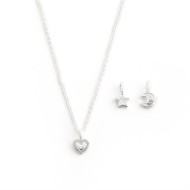 Комплект бижутерии "Айви": украшение на шею (1 шт.), сменные подвески (3 шт.)