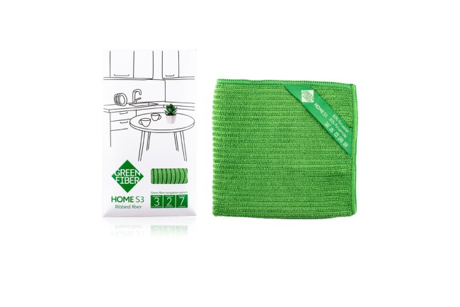 Green Fiber HOME S3, Файбер ребристый, зеленый