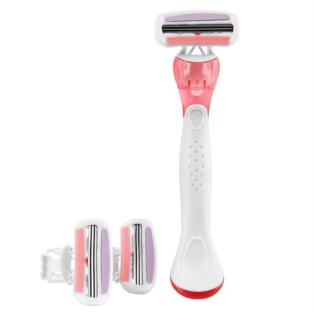 Бритвенный станок женский со сменными кассетами (3 шт.) Бритвенный станок женский со сменными кассетами (3 шт.)