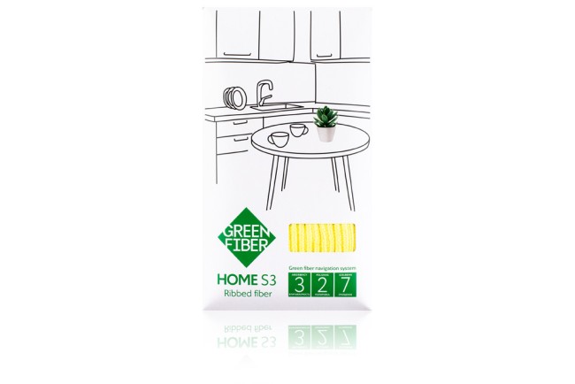 Green Fiber HOME S3, Файбер ребристый, желтый