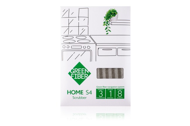 Green Fiber HOME S4, Скрабер Твист, серый
