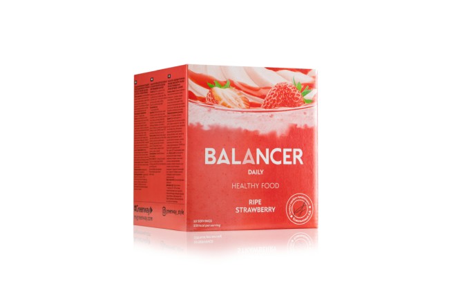 Коктейль BALANCER со вкусом «Спелая клубника», 10 шт