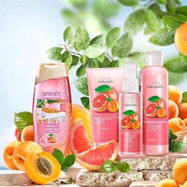 Скраб для тела с ароматом розового грейпфрута и абрикоса "Средиземноморские приключения", 150 мл Скраб для тела с ароматом розового грейпфрута и абрикоса "Средиземноморские приключения", 150 мл