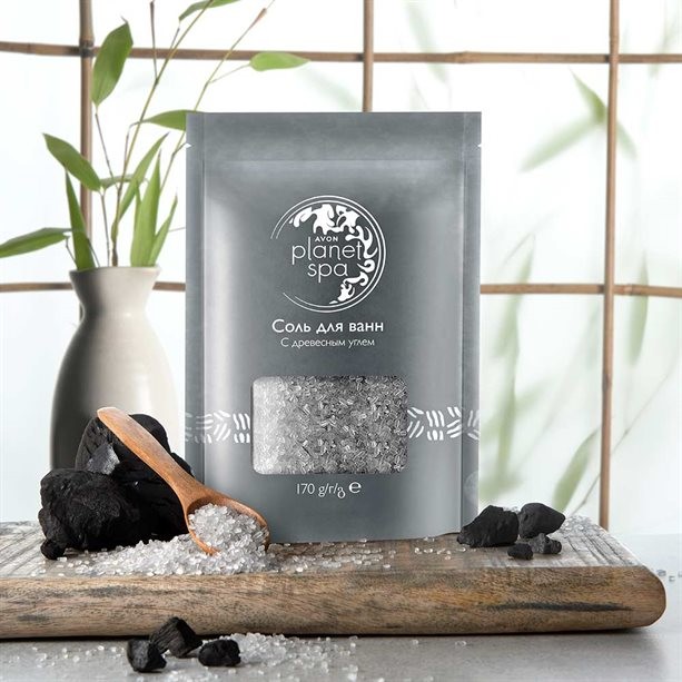 SPA Соль для ванн c древесным углем, 170 г