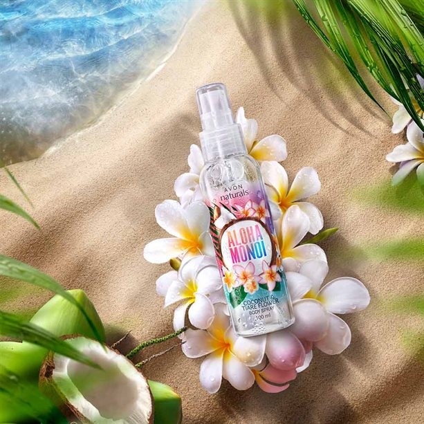 Освежающий лосьон-спрей для тела "Кокос и цветок тиаре", 100 мл