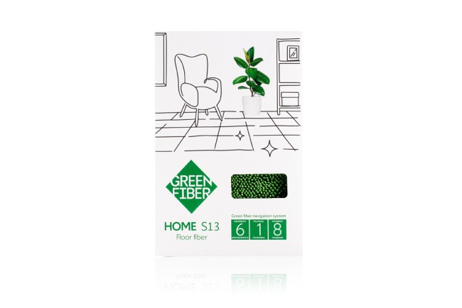 Green Fiber HOME S13, Файбер Твист для пола, зеленый
