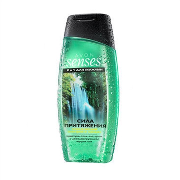 Шампунь-гель для душа для мужчин с дезодорирующим эффектом "Сила притяжения", 250 мл