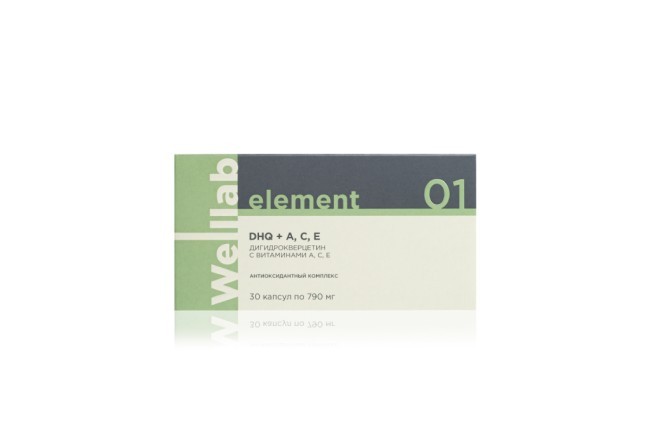 Welllab Element Dihydroquercetin with A, C, E, 30 капсул Welllab Element Dihydroquercetin with A, C, E, 30 капсул