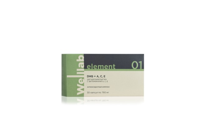Welllab Element Dihydroquercetin with A, C, E, 30 капсул Welllab Element Dihydroquercetin with A, C, E, 30 капсул