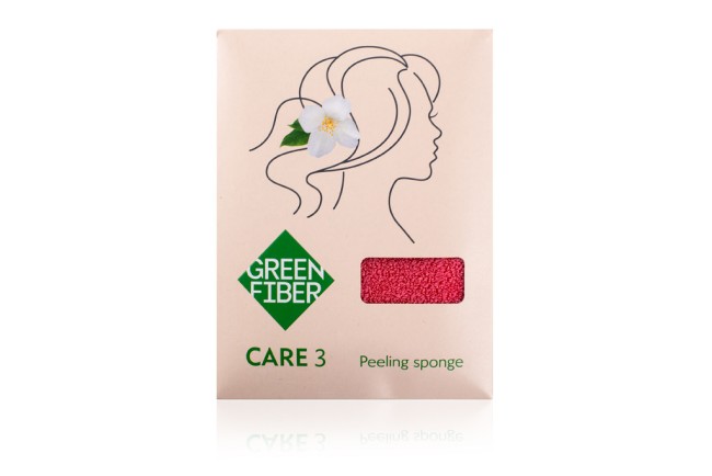 Green Fiber CARE 3, Спонж для пилинга Green Fiber CARE 3, Спонж для пилинга