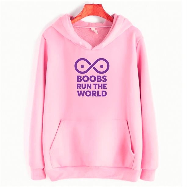 Свитшот “Boobs run the world” Infinity
