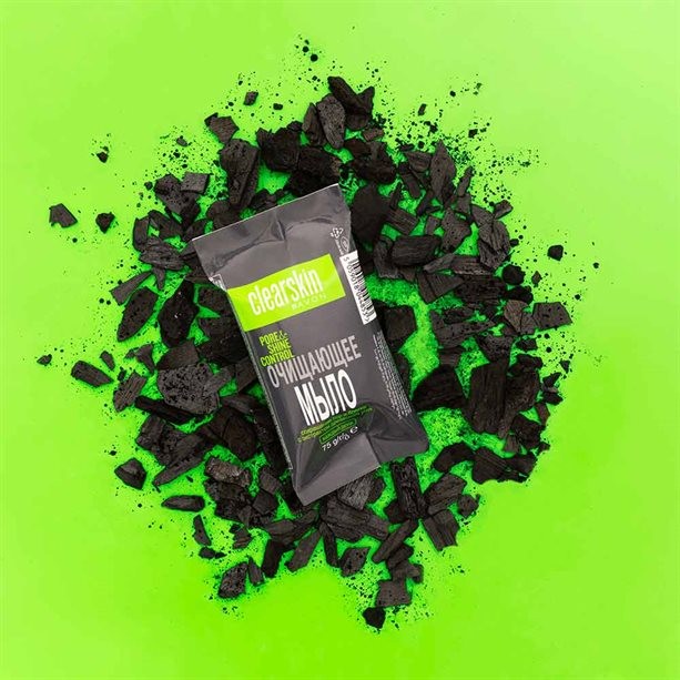 Очищающее мыло с экстрактом древесного угля