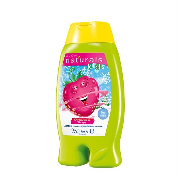 Детский гель для душа/Пена для ванн "Клубничный вихрь", 250 мл