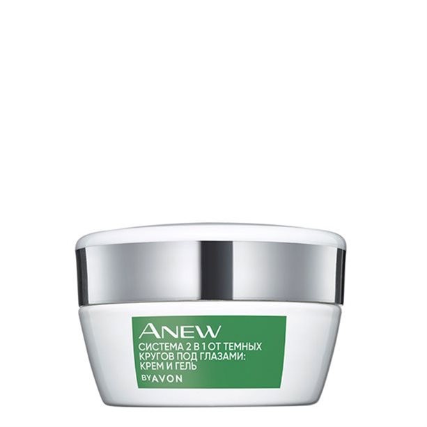 Система 2 в 1 от темных кругов под глазами: крем и гель, 20 мл