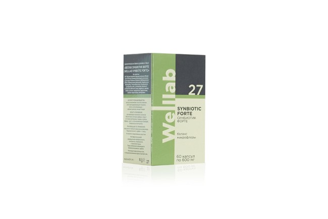 Веллаб Синбиотик Форте/ Welllab Synbiotic Forte, 60 капсул