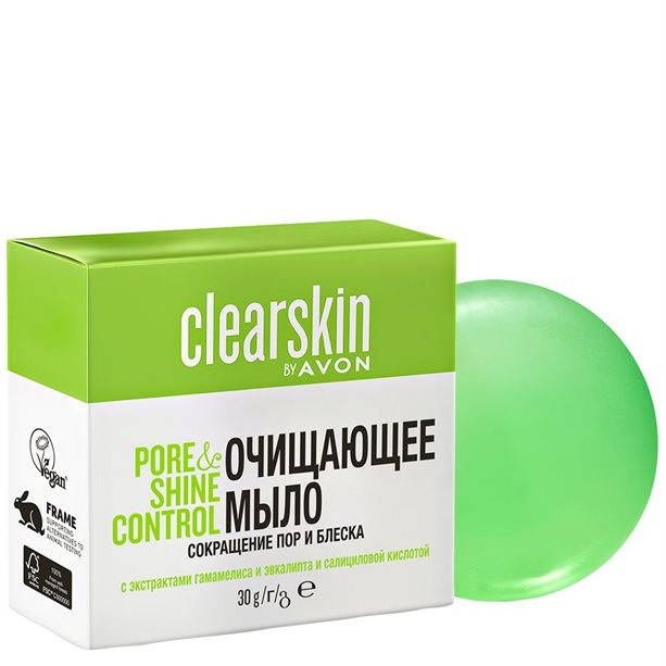 Очищающее мыло "Сокращение пор и блеска", 30 г