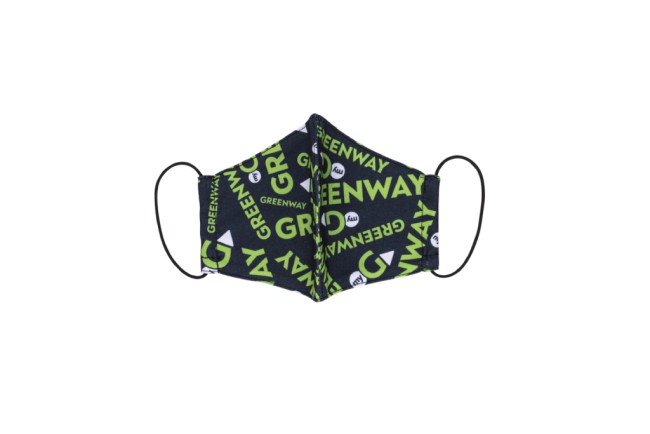 Многоразовая текстильная маска для лица, паттерн «Greenway», размер М Многоразовая текстильная маска для лица, паттерн «Greenway», размер М